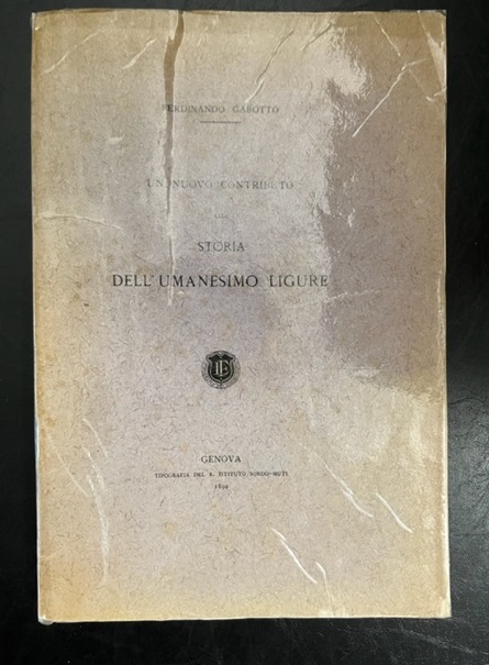 Un nuovo contributo alla storia dell'Umanesimo ligure